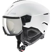 Uvex Instinct Visor, skihjelm med visir, hvid