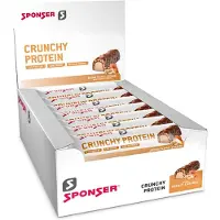 SPONSER Crunchy Proteinbarboks Hindbær 50g 12 Enheder