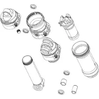RockShox Super Deluxe Coil B1+ 2023+ Bearing 67.5-75 Mm Bagdæmper øjesæt