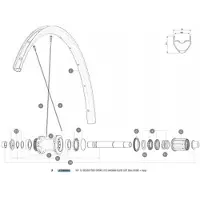 Mavic Aksium Elite Ust Disc 650b Baghøjre Eger 12 Enheder