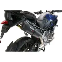 Gpr Exhaust Systems Furore Evo4 Nero Triumph Tiger 1200 Gt/rally 2022-2024 E5 Oval Homologeret Slip On Lyddæmper