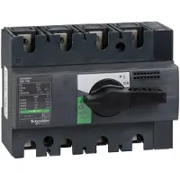 Schneider Electric 28909, Drejekontakt, 4P, Ledningsført, Sort, Grå, IP40, Støvresistent