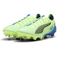 Puma Ultra 5 Ultimate FG Lights Out - Grøn/Hvid/Blå Kvinde - Græs (FG), størrelse 36