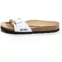 Bayton Pantoletter 'Jazz' sort / sølv / hvid