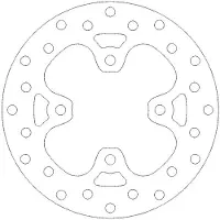 Moto-Master Brake Disc Round Front 110334