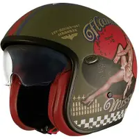 Premier Helmets Vintage Pin Up Military Bm 22.06 åben Hjelm