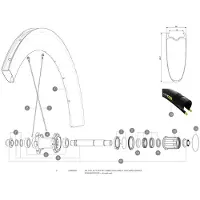 Mavic Comete Pro Carbon Sl Ust Front 2 Units/rear Left Eger 2 Enheder