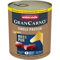 Animonda GranCarno 6 x 800 g Adult Single Protein Superfoods - Hest