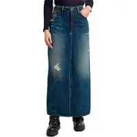 G-Star G-Startil kvinder. D24385-D499-G816 Nederdel Viktoria Lang blå (30), Casual, Økologisk bomuld, Bæredygtig