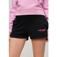 Superdry Superdrytil kvinder. W7110416A Sportswear Racer Shorts sort (L), Casual, Bomuld