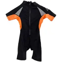 Akt Lycra Kortærmet Uv-shorty Med Lynlås Bagpå