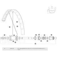 Mavic Deemax Elite/e-xa Elite 29 2019 Venstre Baghjuls Eger 14 Enheder