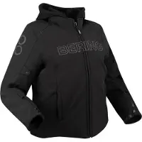 Bering Davis Queen Size Dame vandtæt tekstiljakke Sort 44