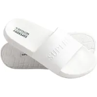 Superdry Superdrytil kvinder. WF310185A Flip flops med Code-logo hvid (40/41), Fast, Ingen, Casual, Badetøj