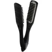 Denman D79 Thermoceramic Hair Strigning Brush - Med Boar Bristles - For Wide Wavy Curly Coily Hair - Sort