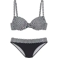 Jette Bikini sort / hvid