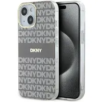 DKNY IML Mono & Stripe MagSafe-etui til iPhone 15 / 14 / 13 - beige