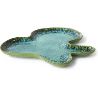 HK Living Shell serveringsfad Teal