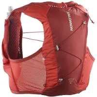 Salomon - Trailrygsække - Active Skin 4 Set Red Dahlia/High Risk Red til Unisex - Størrelse XS - Rød