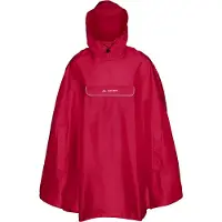 Vaude Valdipino, poncho, mørkerød