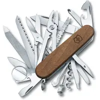 Victorinox 1.6791.63, Slip joint knife, Kniv med flere værktøjer, Spydspids, Rustfrit stål, Valnød, Brun