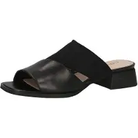 Caprice Mule, black, made of Leather and synthetic with Block heel, Size 37