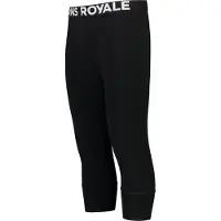 Mons Royale Cascade Merino Base Layer 3/4, skiunderbukser, herre, sort