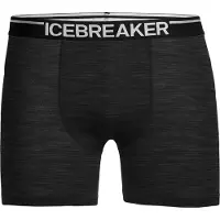 Icebreaker Sportsunderbukser 'Anatomica' sort / sort-meleret / hvid