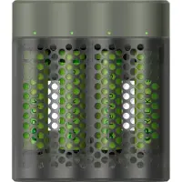 GP Batteries M451/100AAAHCE-2WB4, Nikkel-Metalhydrid (NiMH), AAA, 4 stk, Batterier inkluderet