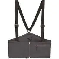 Norrøna - Skibukser dame - Mountaineering Bib W Ebony til Unisex - Størrelse XS - Grå