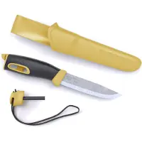 Morakniv Companion Spark, Camper/scout, Dråbepunkt, Rustfrit stål, Gul, 1 værktøjer, 22,3 cm