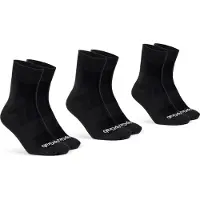 Gripgrab Lightweight SL Regular Cut Sommersokker 3-Pack - Black - L (44-47) - Cykeltilbehør