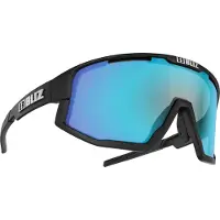 Bliz - Solbriller - Fusion Matt Black Smoke W Blue Multi til Unisex - Sort