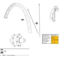 Mavic Ebm X20 Baghjul