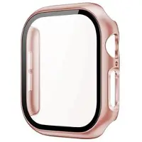 Mtp Products Apple Watch Series 11/10 Plastikcover med Skærmbeskyttelse Hærdet Glas - 42mm - Rødguld