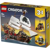 LEGO Creator 31109 3-i-1 Piratskib med Minifigurer