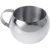 GSI udend?rs 63390 Glacier Rustfrit dobbeltv?gget espresso cup en st?rrelse s?lv