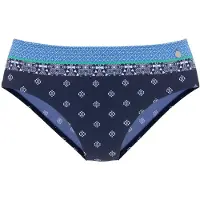 LASCANA Bikinitrusse blå / navy / grøn / hvid