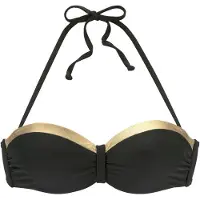 LASCANA Bikinioverdel 'Elodie' guld / sort