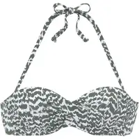 LASCANA Bikinioverdel oliven / hvid