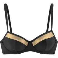 LASCANA Bikinioverdel guld / sort