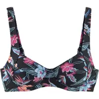 Kangaroos Bikinioverdel lyseblå / fersken / fuchsia / sort