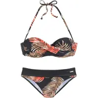 LASCANA Bikini beige / orange / sort / hvid