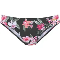 LASCANA Bikinitrusse smaragd / pink / lyserød / sort