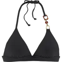 LASCANA Bikinioverdel 'Yves' creme / brun / sort
