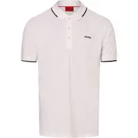 HUGO Slim-fit poloshirt i bomuld med stræk og kontrastdetaljer