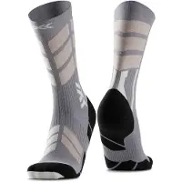 X-socks - Langrendstøj - X-Country Perform Merino Crew Seal Grey/Light Sand til UnisexUld - Størrelse 39-41 - Grå