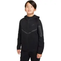 Nike Hættetrøje NSW Tech Fleece FZ - Sort Børn, størrelse M: 137-147 cm
