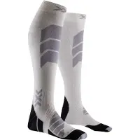 X-socks - Skistrømper - Ski Perform Cashmere OTC White/Grey til Unisex - Størrelse 39-41 - Grå