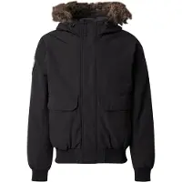 Superdry Superdrytil mænd. M5011930A Bomberjakke i imiteret pels Everest sort (S), Casual, Genanvendt polister, Bæredygtig